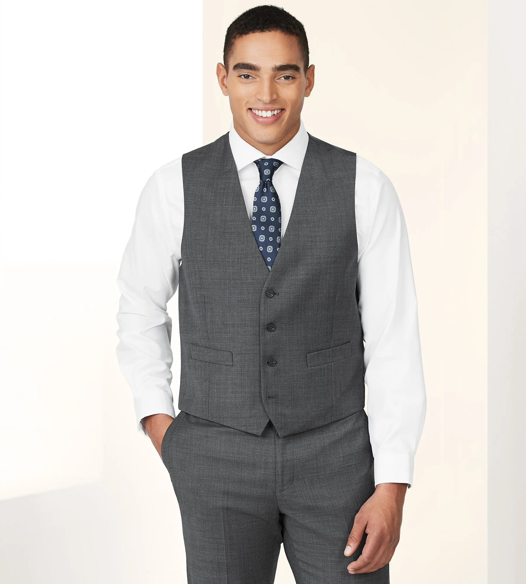 Modern Fit Wool Suit Vest