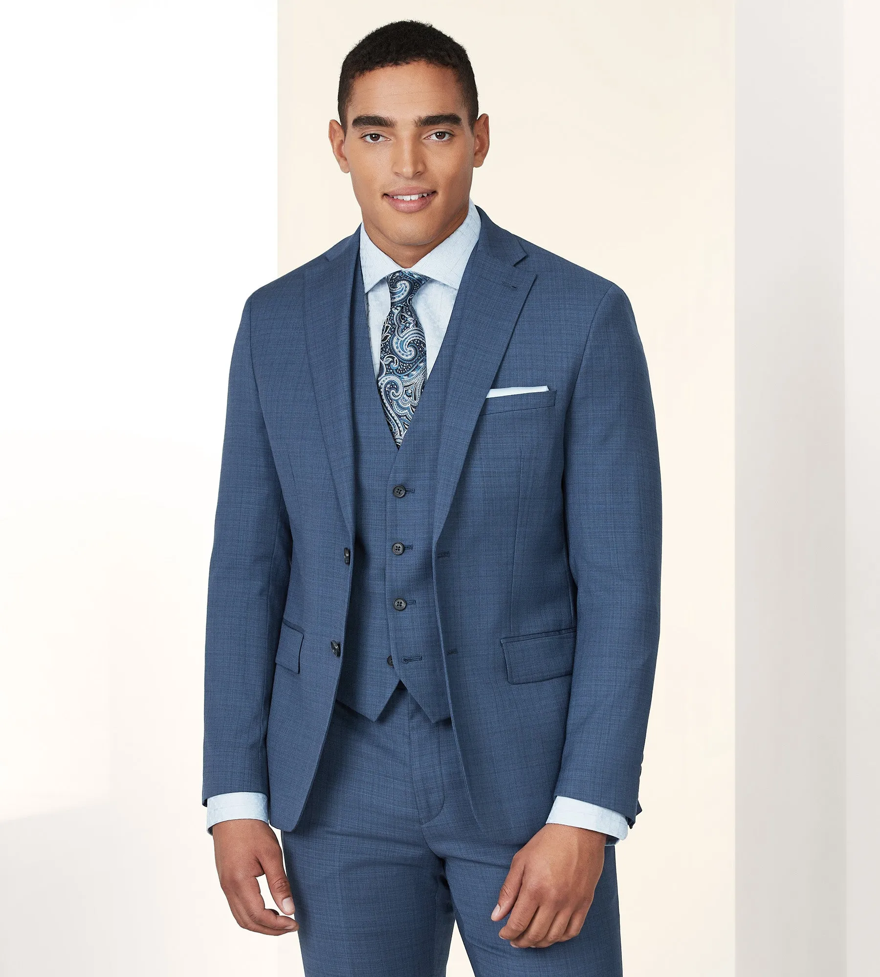 Modern Fit Wool Suit Vest