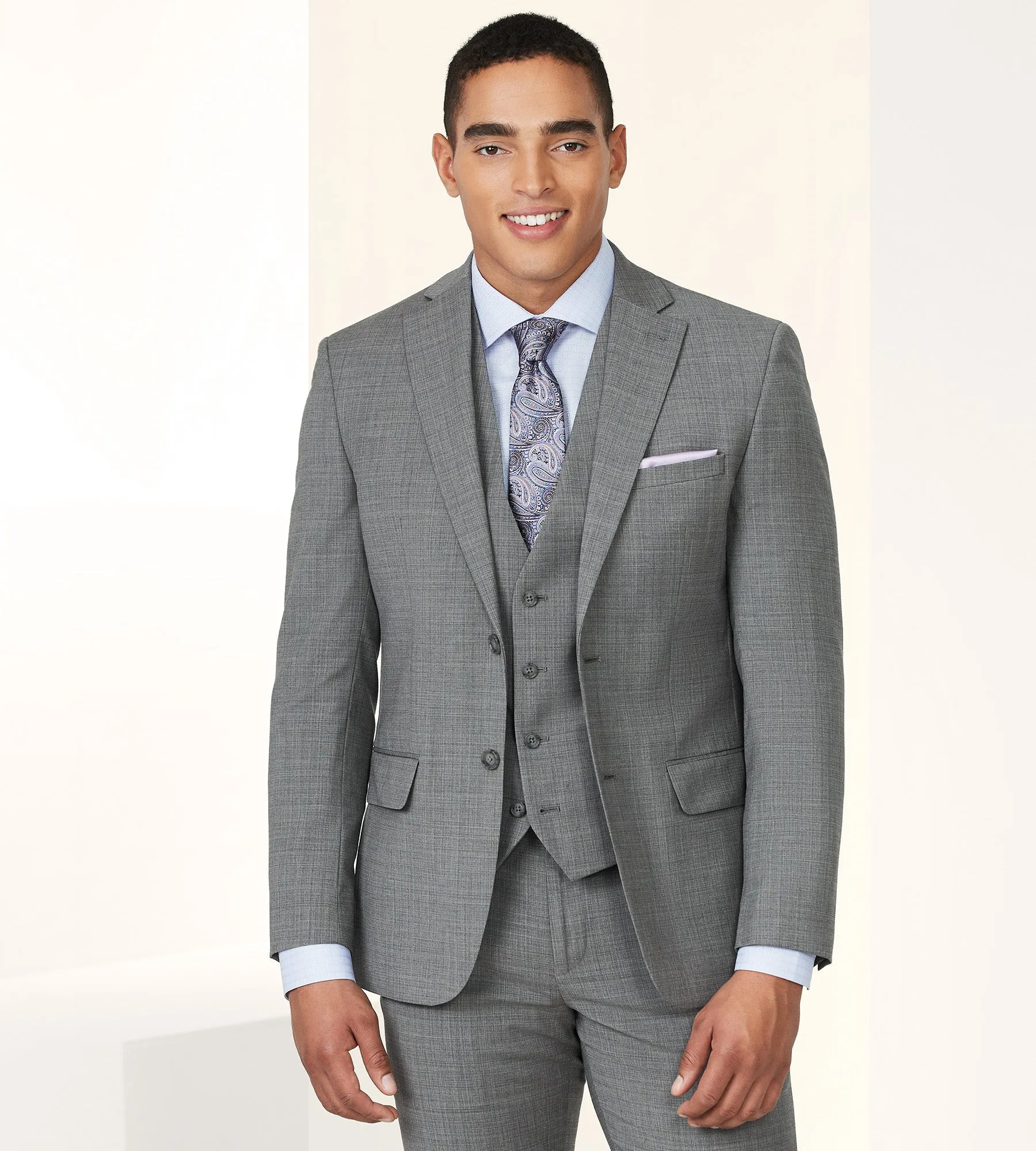 Modern Fit Wool Suit Vest