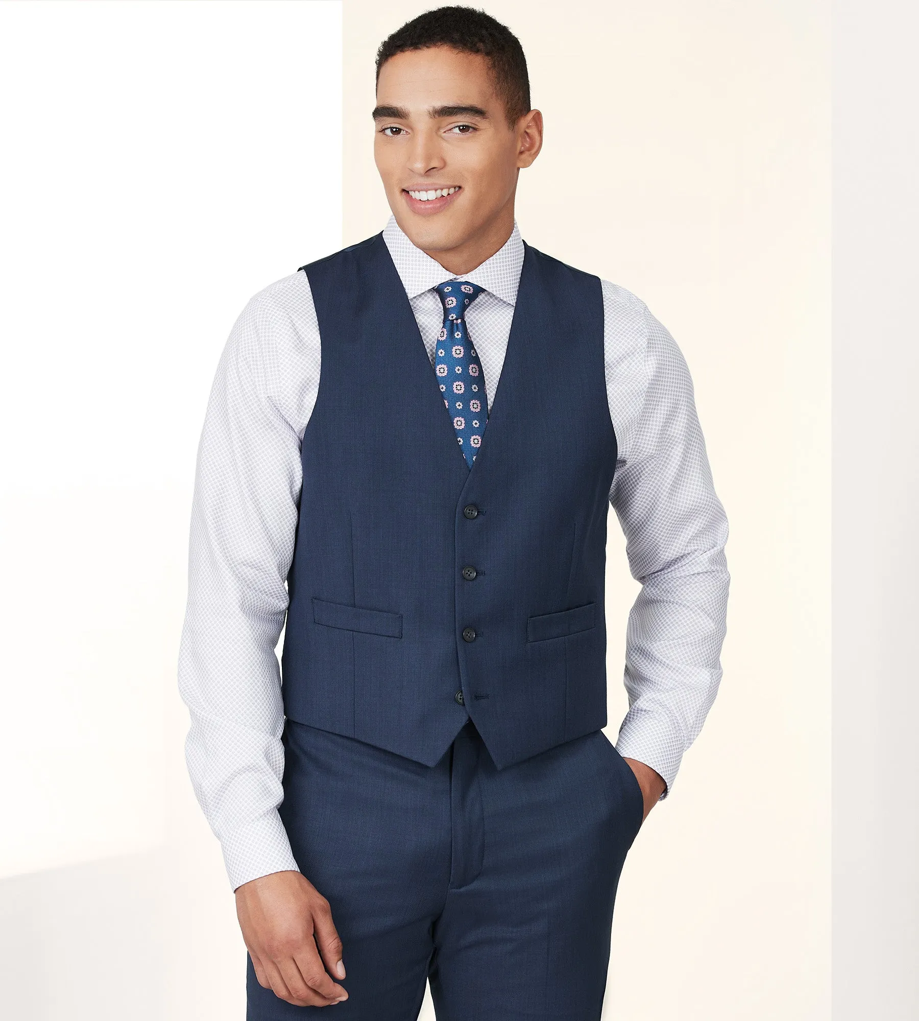 Modern Fit Wool Suit Vest