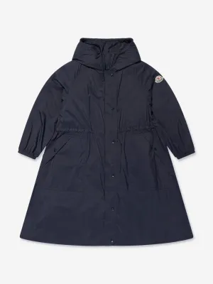 Moncler Enfant Girls Lins Long Parka in Navy