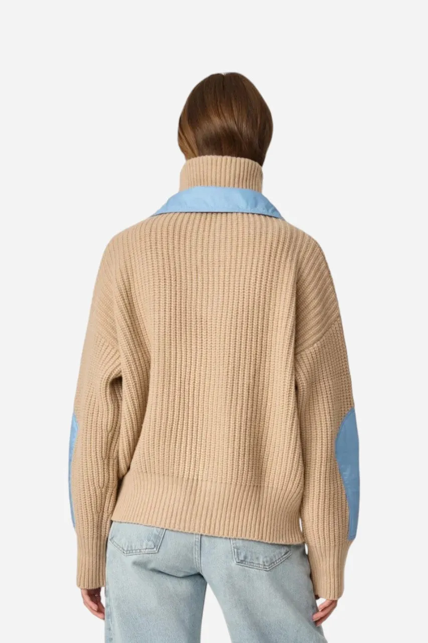 Oncept Taos Wool Knit Sweater in Oak