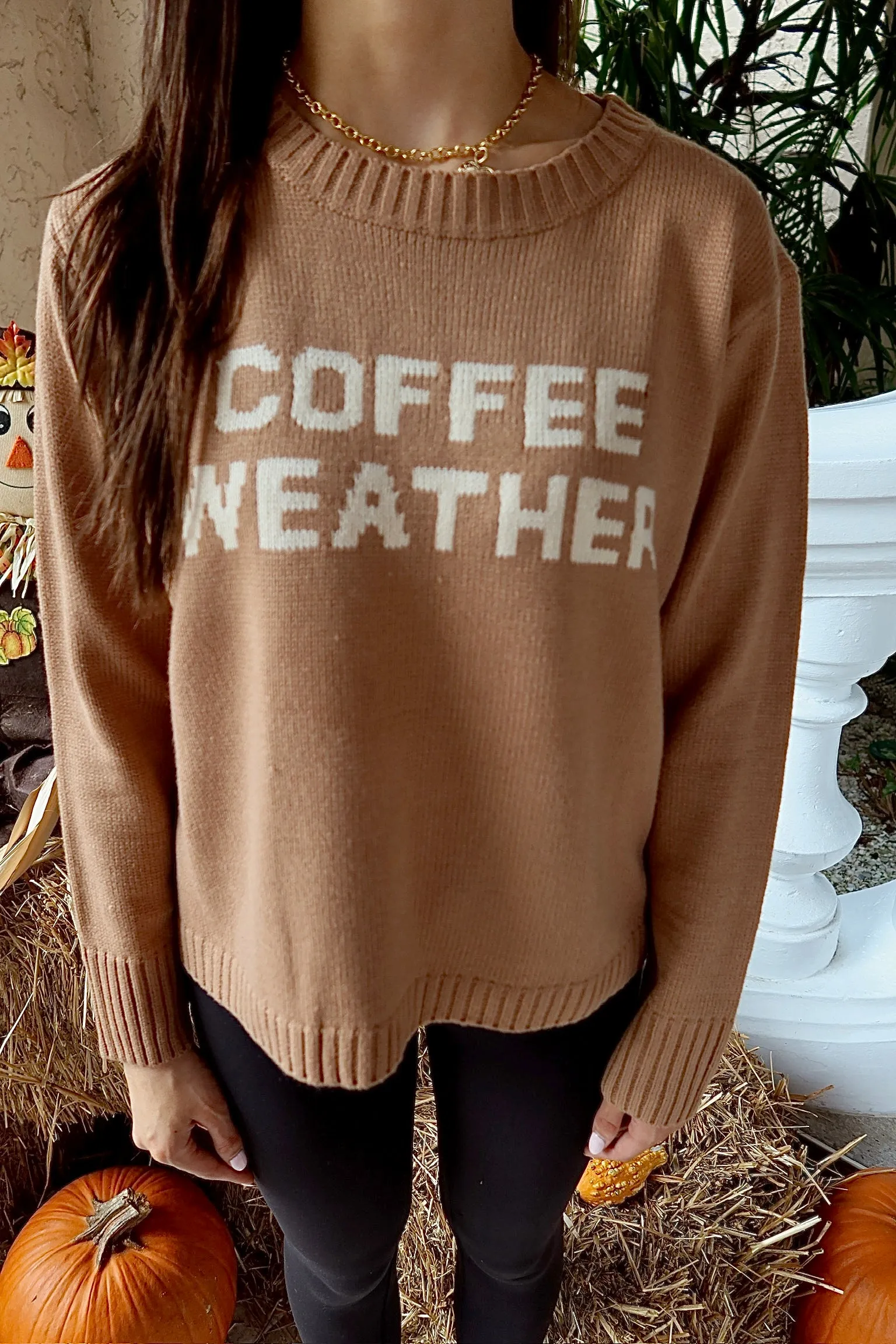 Perfect Coffee Weather Knit Sweater