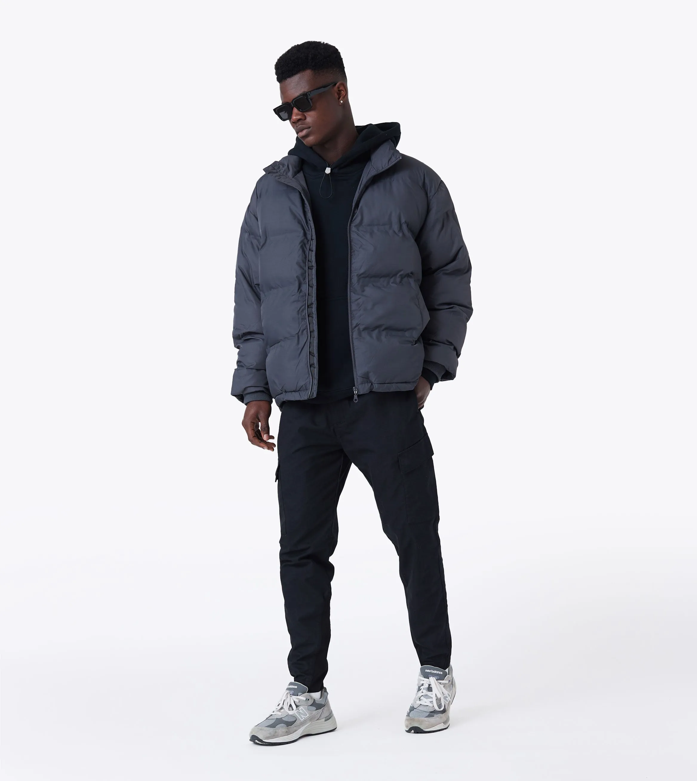 Powells Puffer Jacket Grey