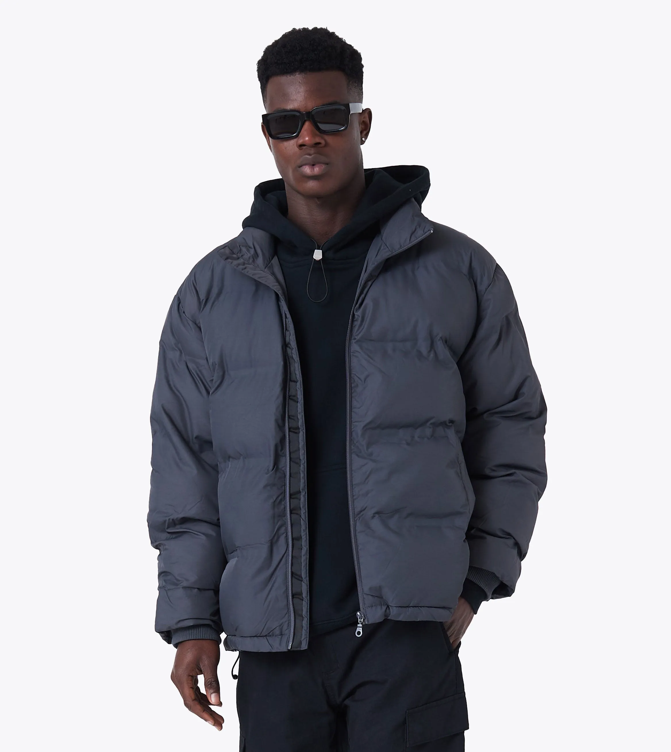 Powells Puffer Jacket Grey