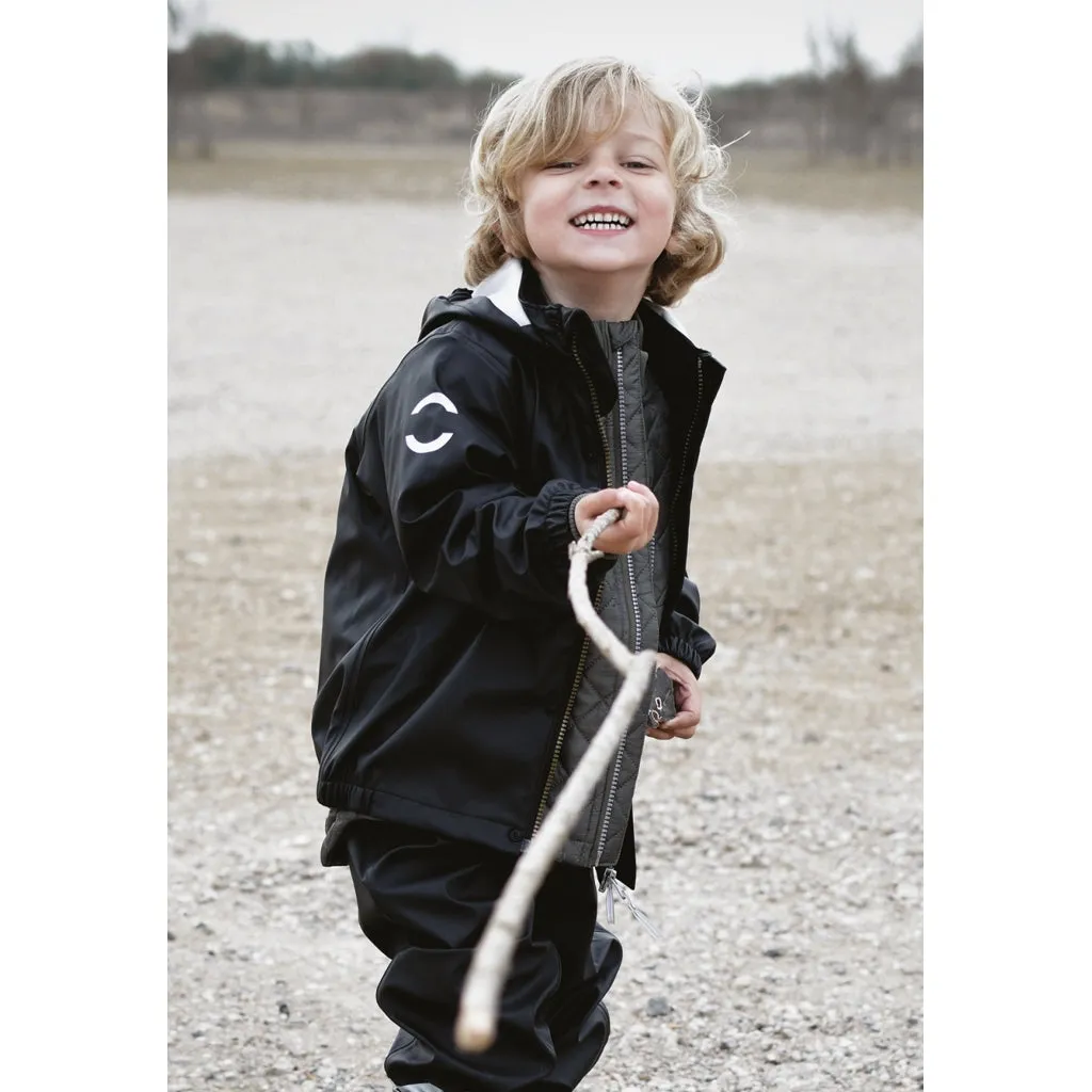 PU Rainwear (Overalls) - Black