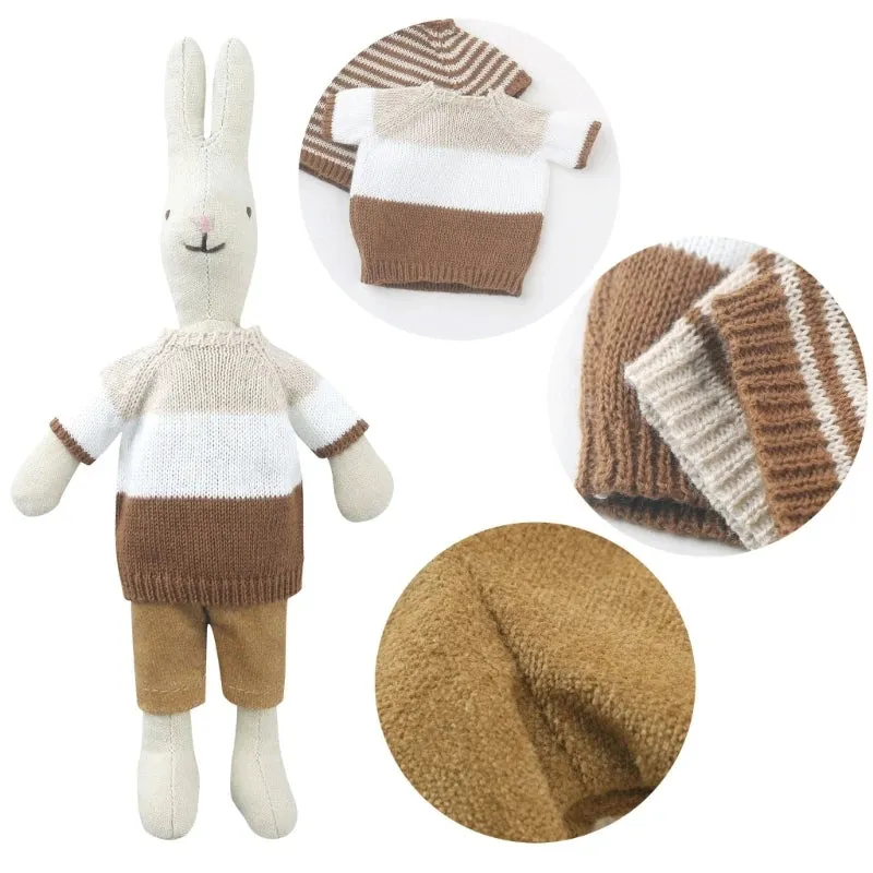 "Snuggle Bunny" Knitted Cotton Plush Toy