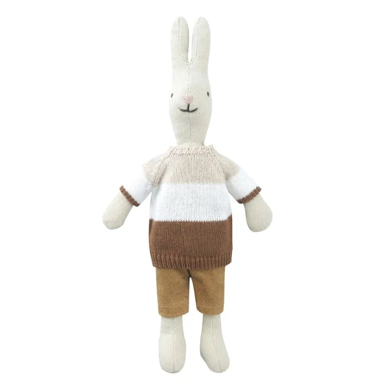 "Snuggle Bunny" Knitted Cotton Plush Toy