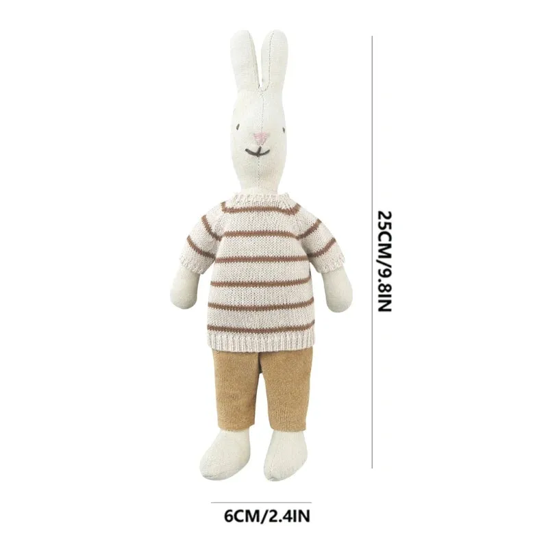 "Snuggle Bunny" Knitted Cotton Plush Toy