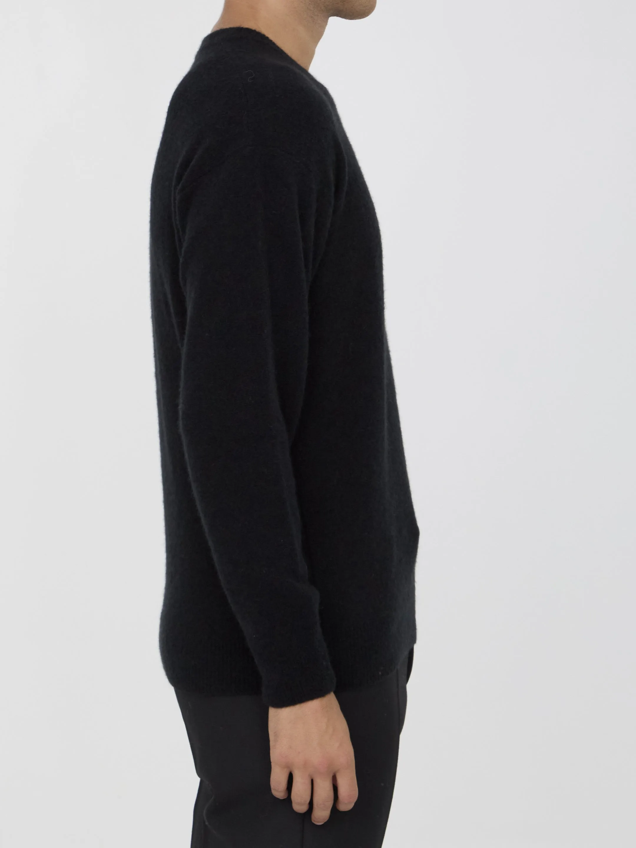 Roberto Collina Black Cashmere Sweater