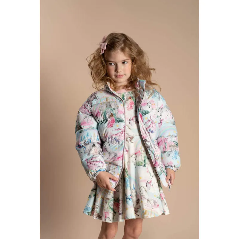 Rock Your Kid Fairy Tales Puff Padded Jacket With Lining