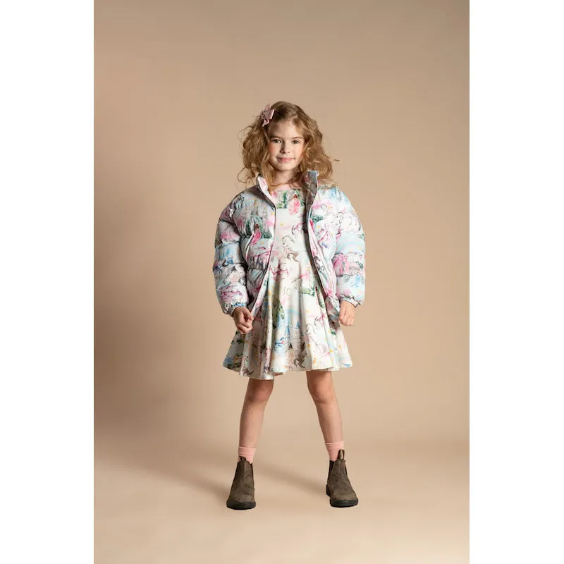 Rock Your Kid Fairy Tales Puff Padded Jacket With Lining