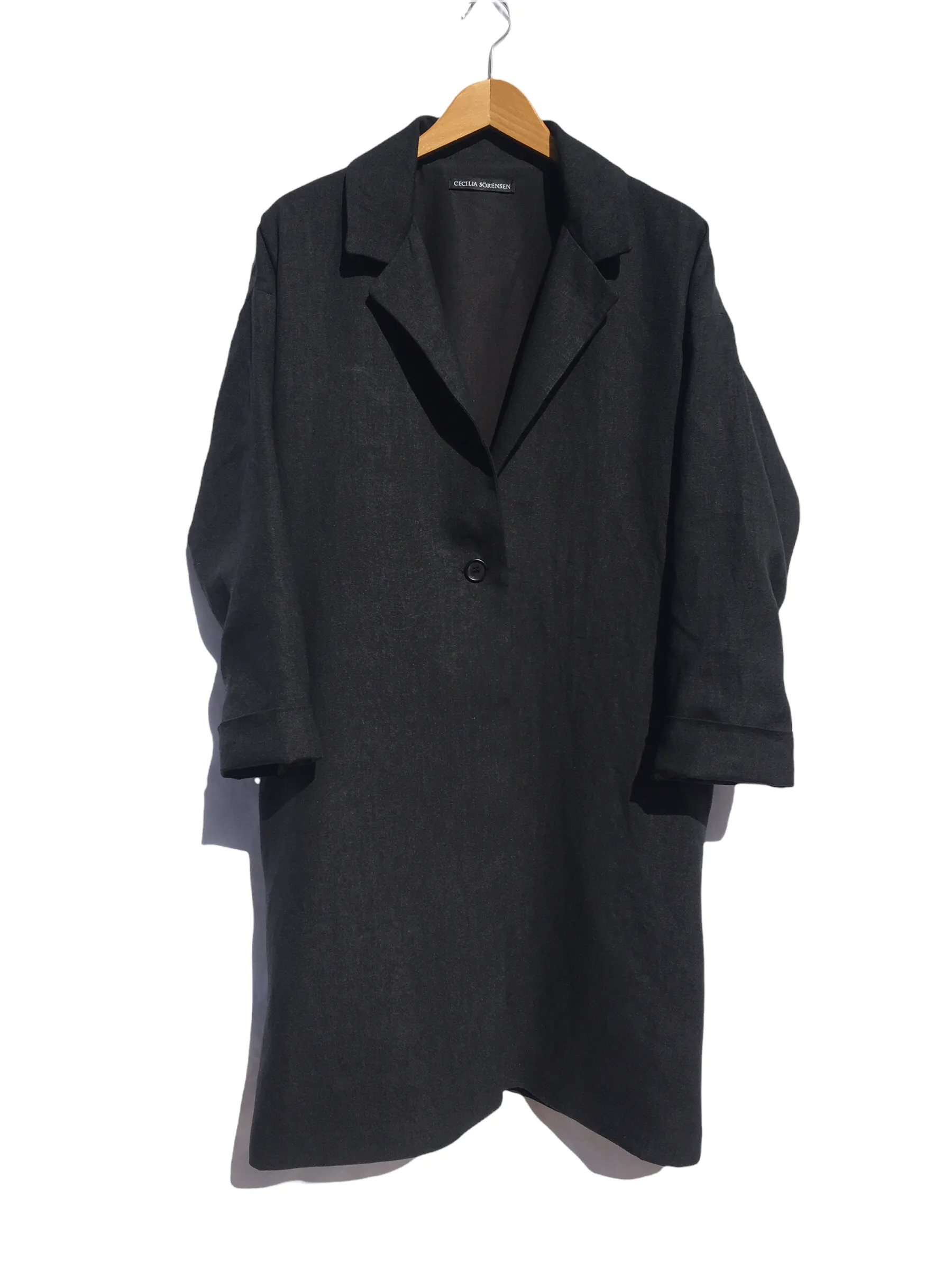 Sastre Coat Winter Linen Black