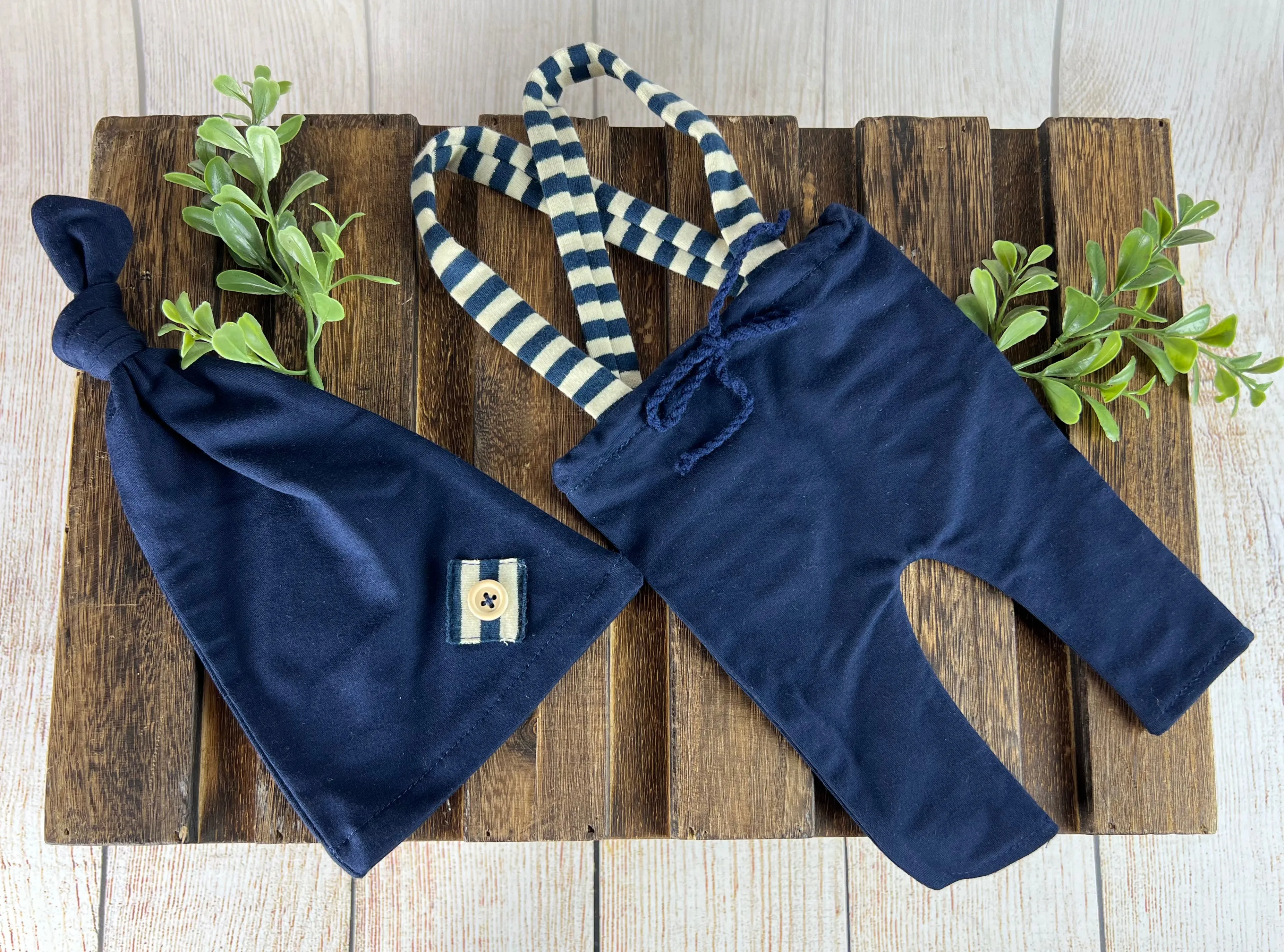 SET Dungarees 2-Piece - Navy Blue