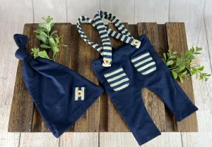 SET Dungarees 2-Piece - Navy Blue