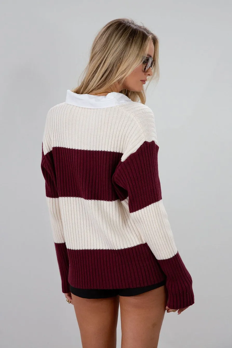 Stripes And Comfort Sweater