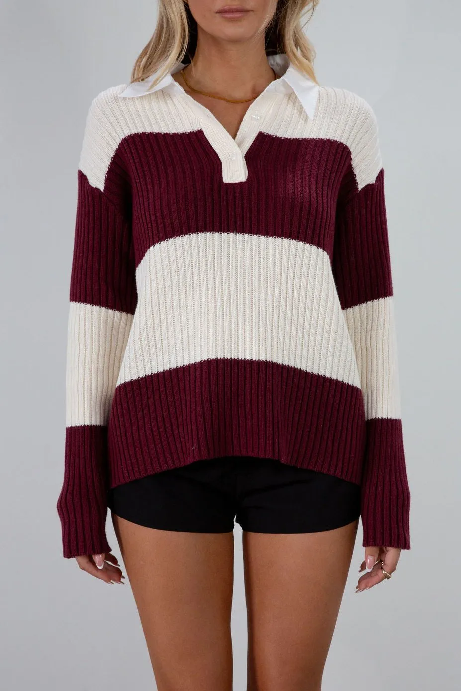 Stripes And Comfort Sweater