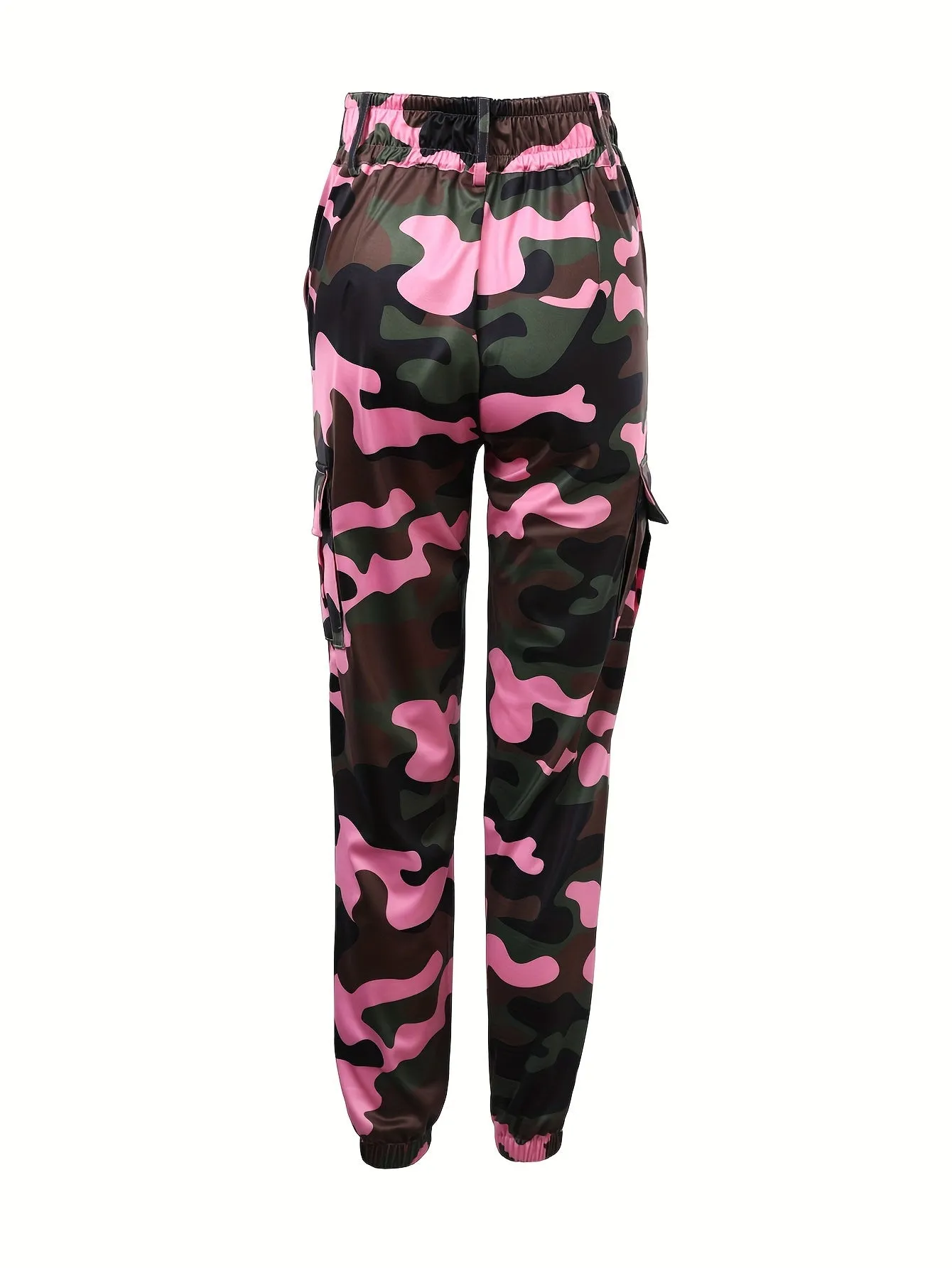 Stylish Camo Cargo Joggers for Women: Durable, Easy-Care, & Breathable - Perfect for Spring & Fall