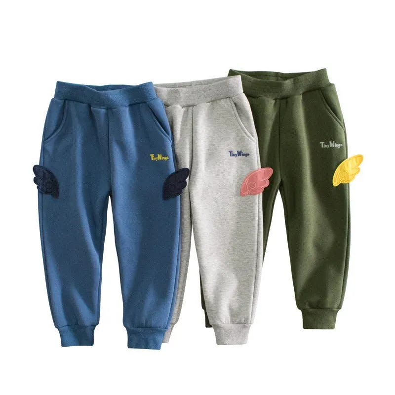 Toddler/Kid Boy's 3 Colors Tiny Wing Design Sweatpants