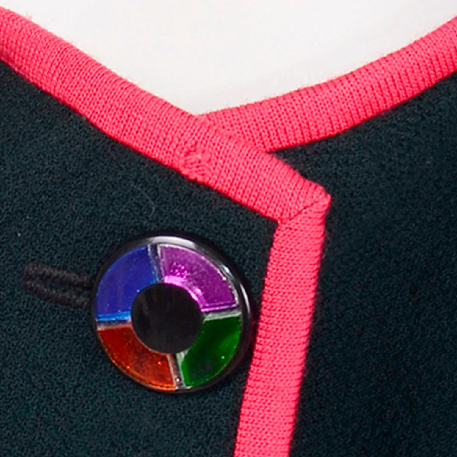 Vintage Geoffrey Beene Green Wool Coat With Pink Red Trim