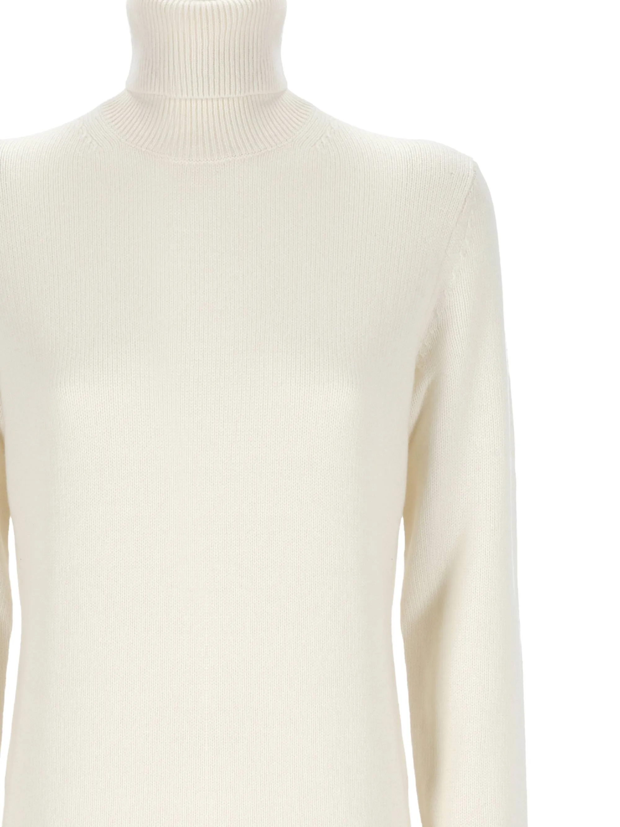 White Crewneck Sweater for Women