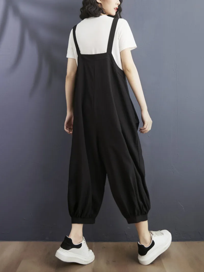 Women's Classy & Cozy Baggy Boho Overalls Dungarees