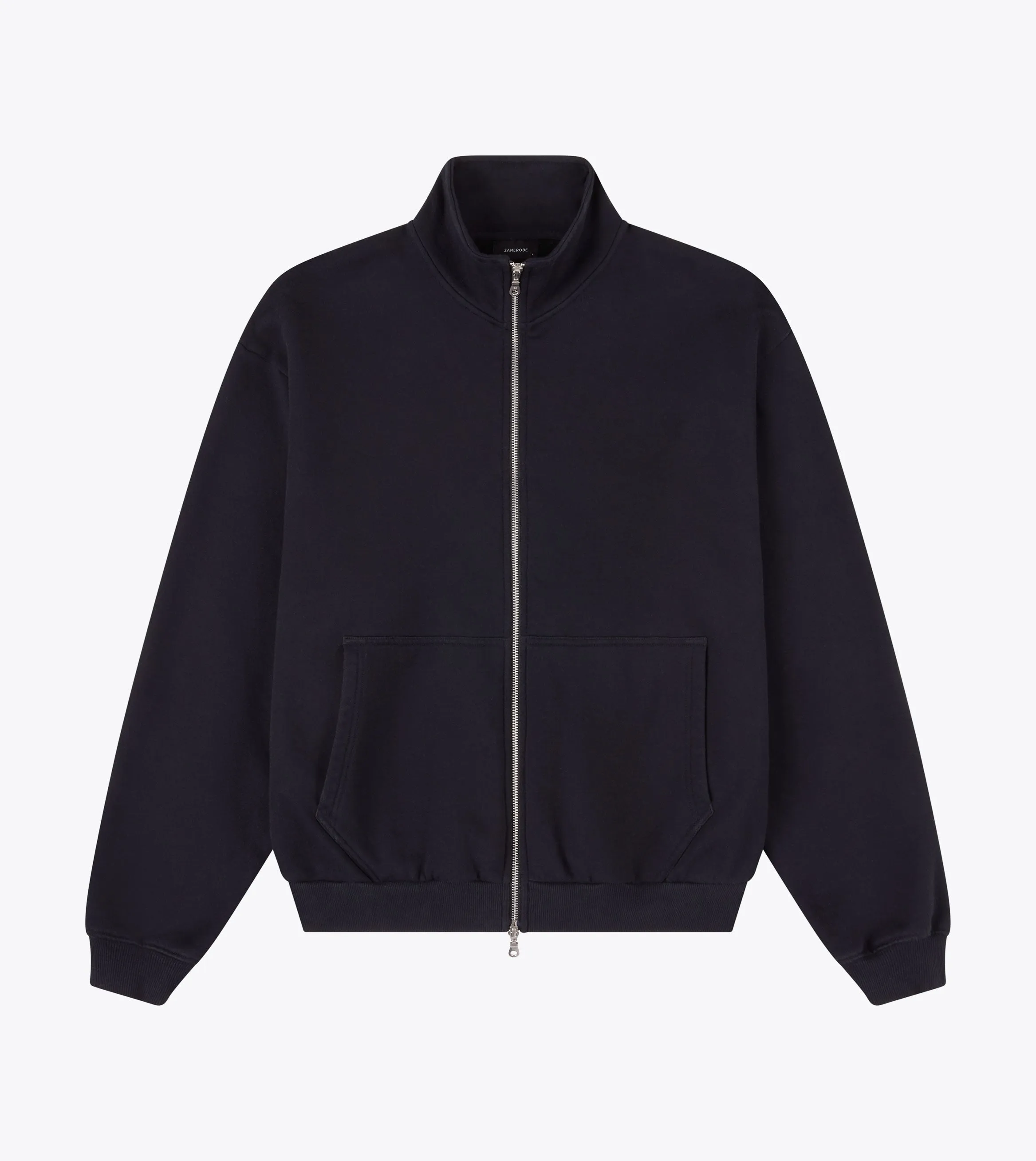 Zip Funnel Sweat Black